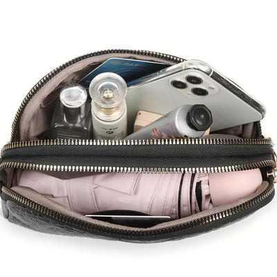 Isabella | Mini Crossbody Bag in Faux Leather with Crocodile Look