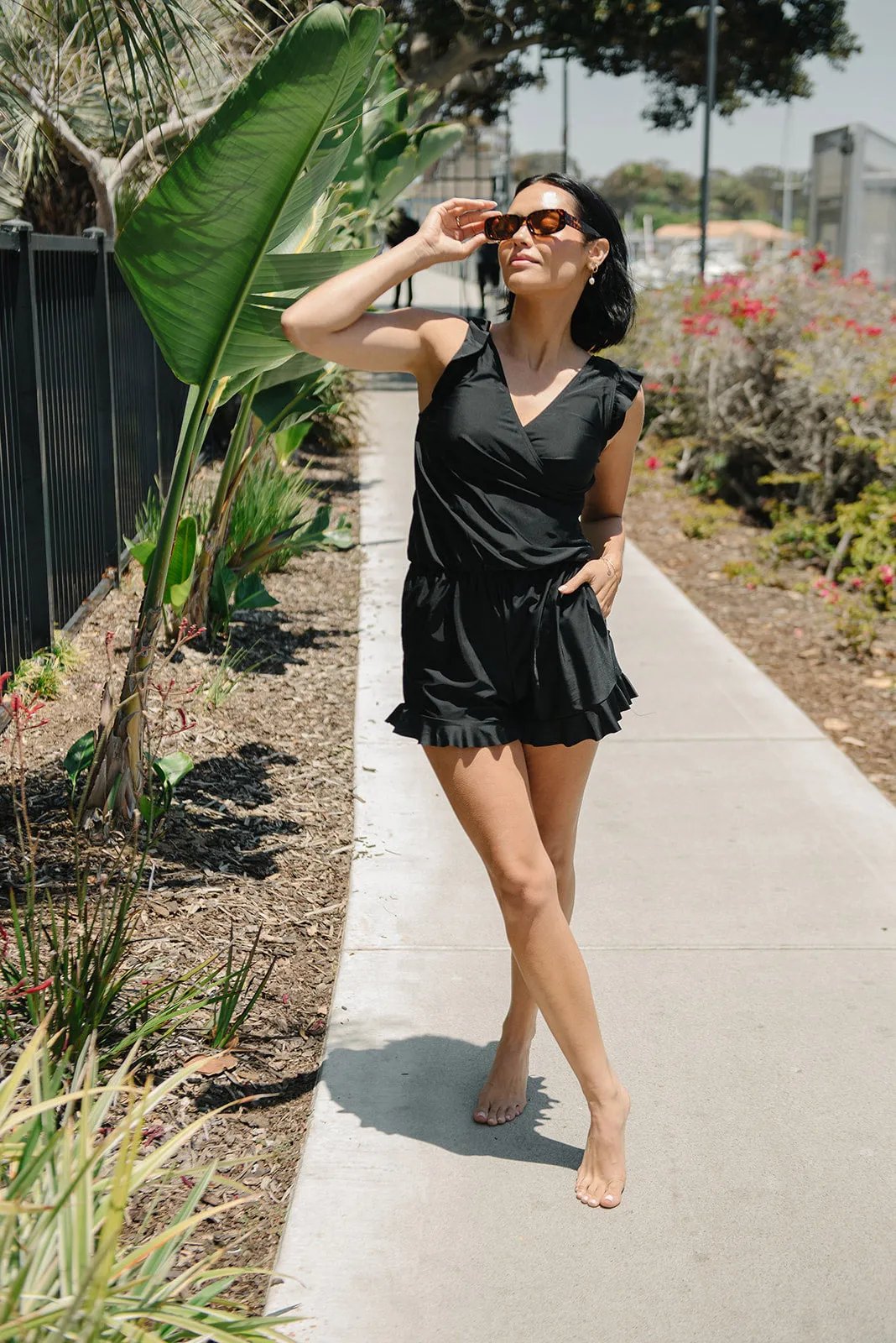 Agnieszka – Ruffled Swimsuit with Built-In Bust Support