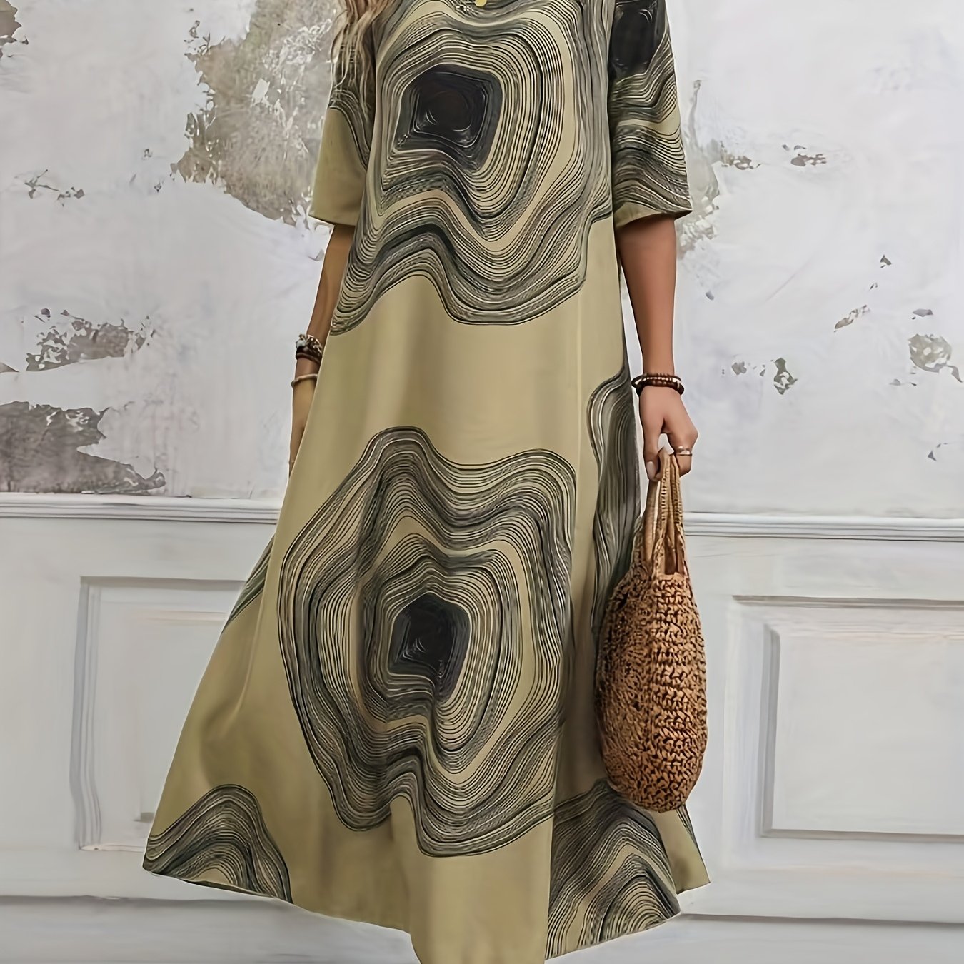 Amelia | Artistic Flow Maxi Dress
