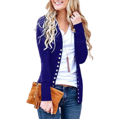 Aria™ - Modern Low Cut V-Neck Cardigan