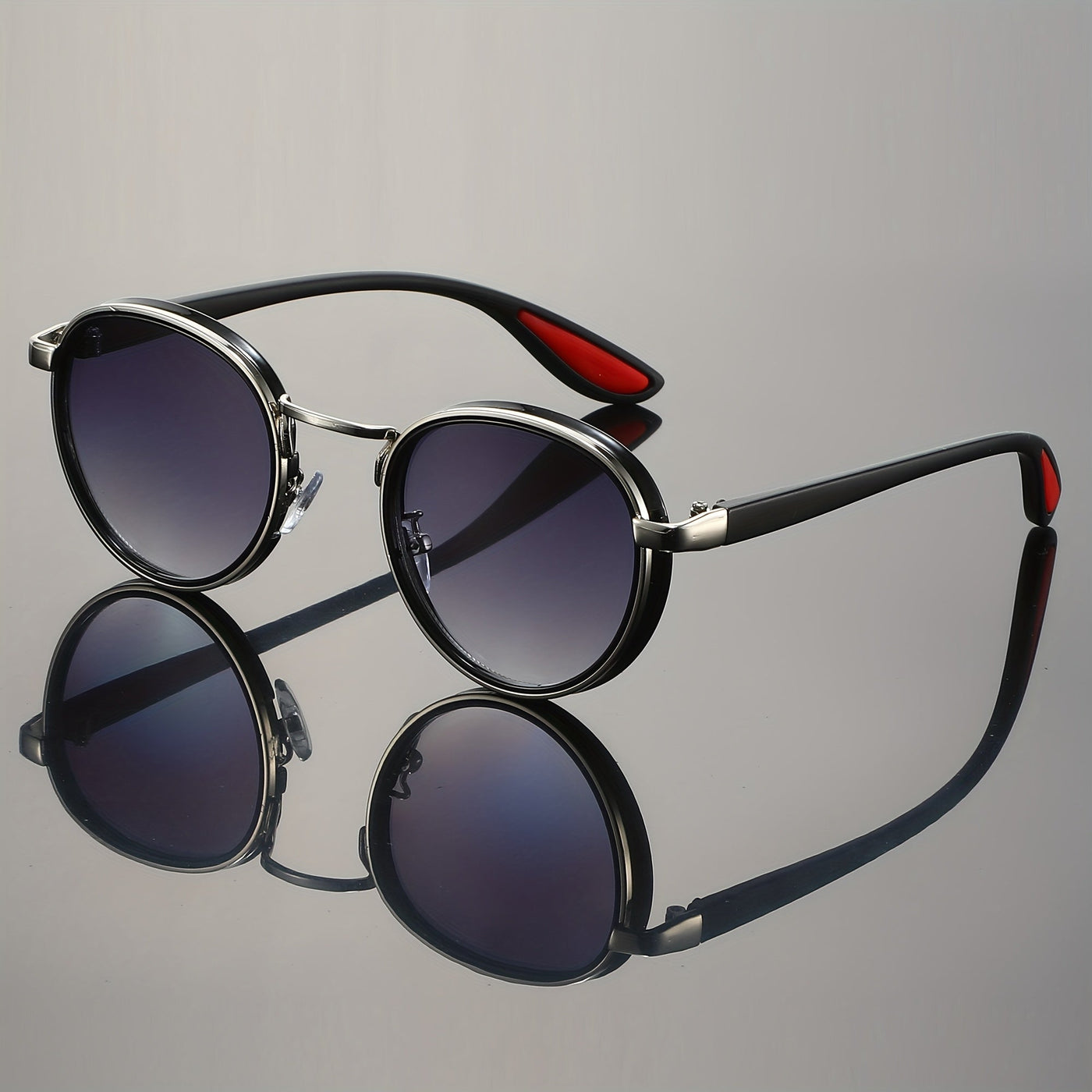 Giuseppe Taviani Retro Sport Round Sunglasses