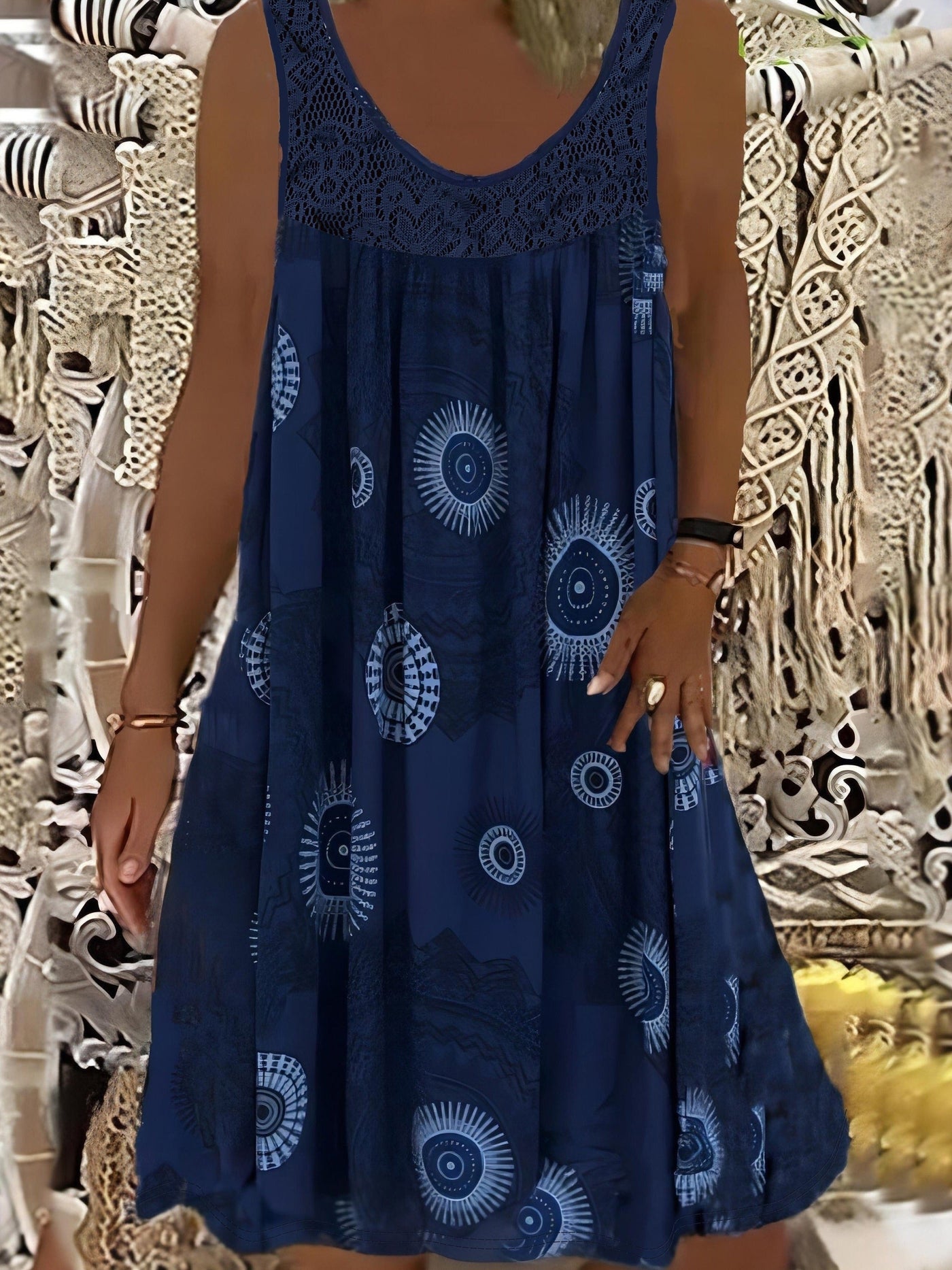 Camila | Elegant Lace Pinafore Dress