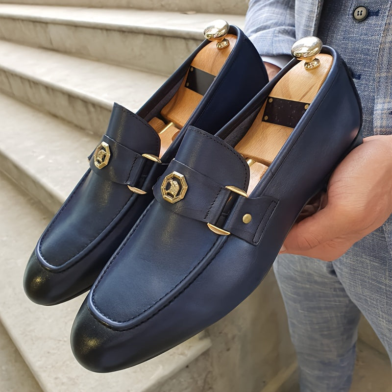 Davide Romano Leather Penny Loafers