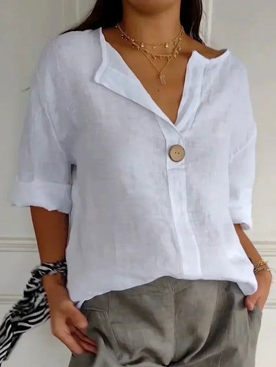 Jessalyn™ | Elegant V-Neck Blouse