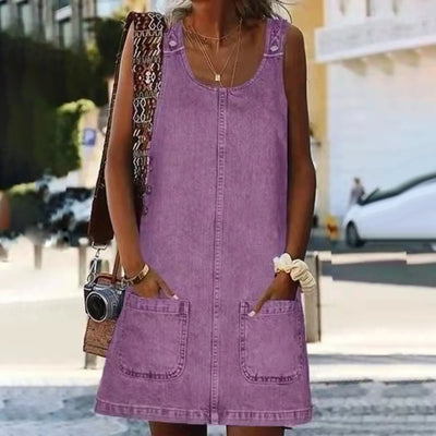 Olivia™ | Comfortable Wide Shoulder Style Mini Dress