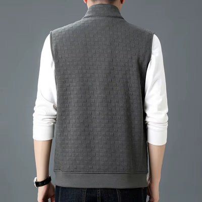 Vitro Checkered Knit Vest