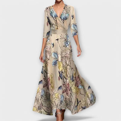 Alma | Elegant Abstract Design Dress