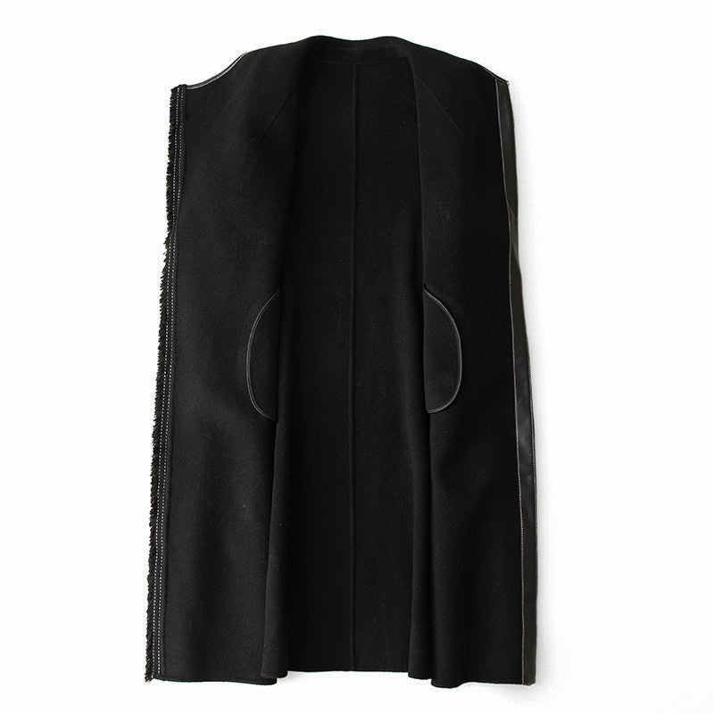 Claire Laurent Rouge Woolen Coat