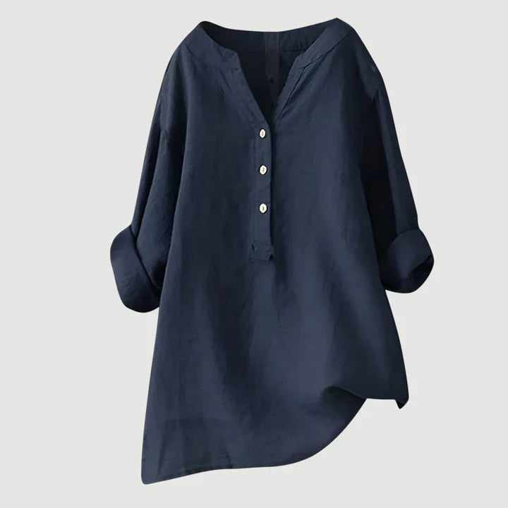 ANNELISE | BREEZY BUTTON-FRONT SHIRT