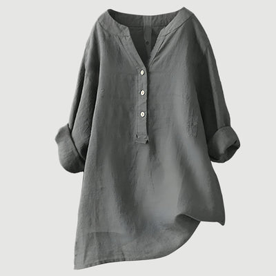 Alma | Breezy Button-Front Shirt