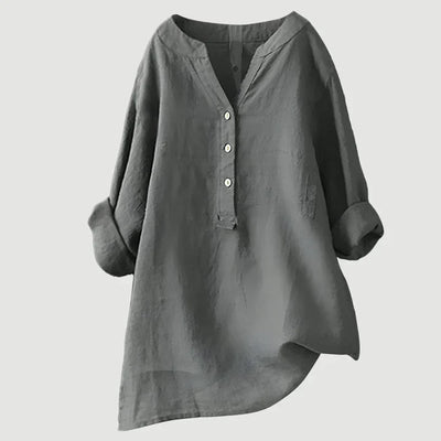 ANNELISE | BREEZY BUTTON-FRONT SHIRT