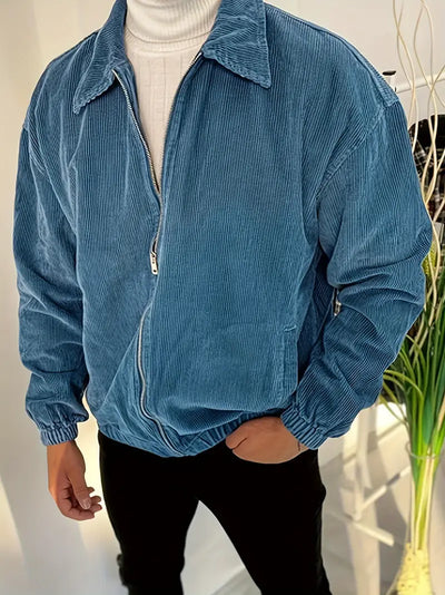 Ashford Corduroy Zip-Front Jacket