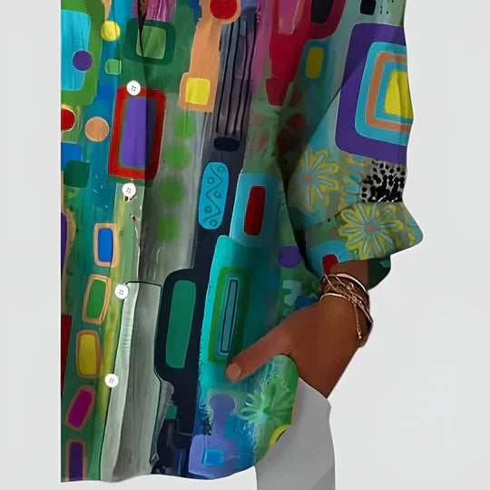 Maple™ - COLORFUL DESIGN BLOUSE WITH A MODERN TOUCH