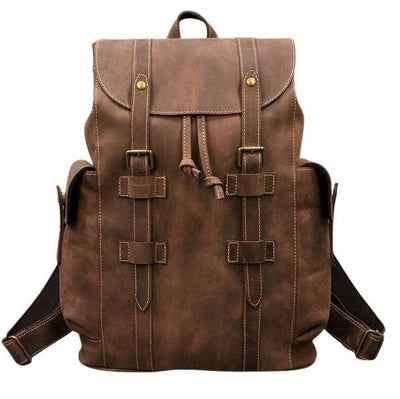Backpack Large Capacity Leather Bag