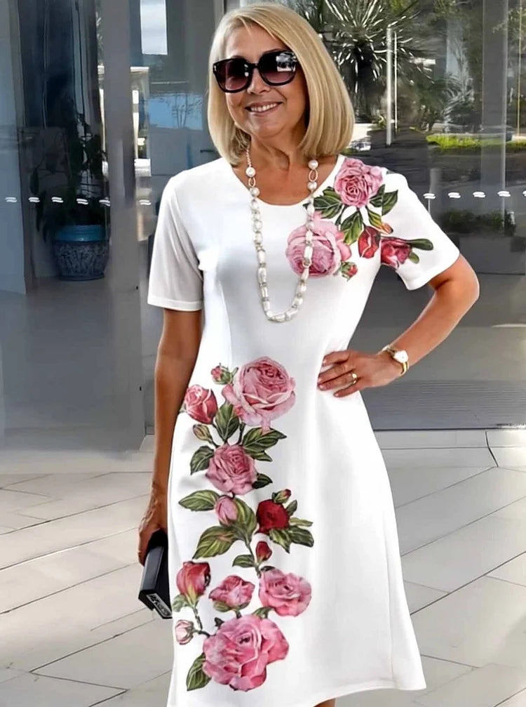 CATHERINE | RELAXED FLORAL SHIFT DRESS