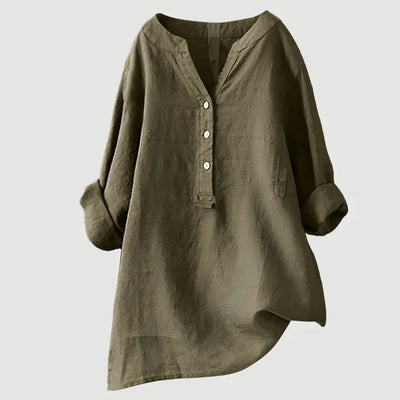 ANNELISE | BREEZY BUTTON-FRONT SHIRT