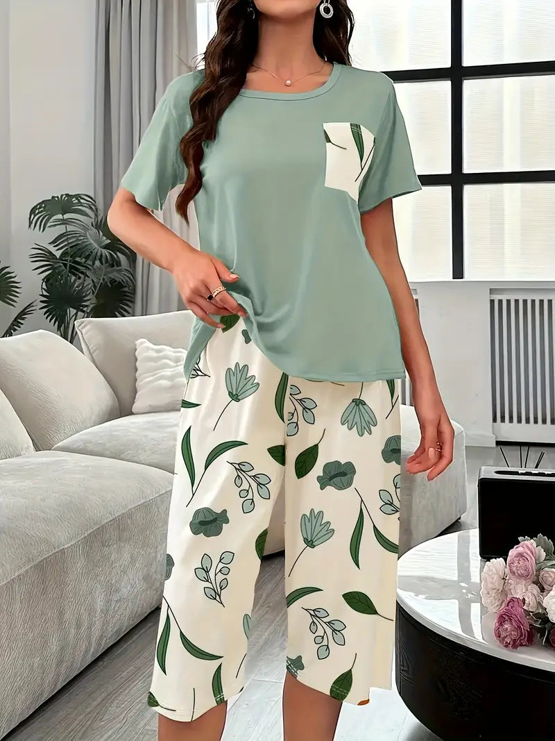 Kinsley - Comfortable Loungewear Set With Floral Print