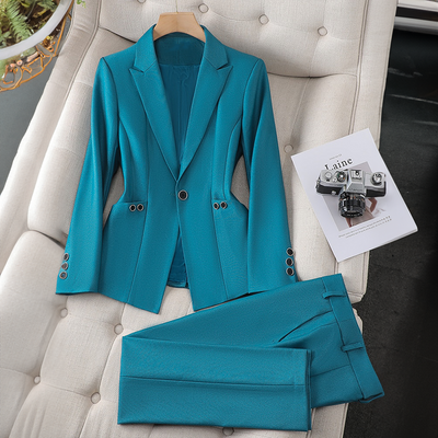 Rue - Women’s Plain Blazer and Pants Set