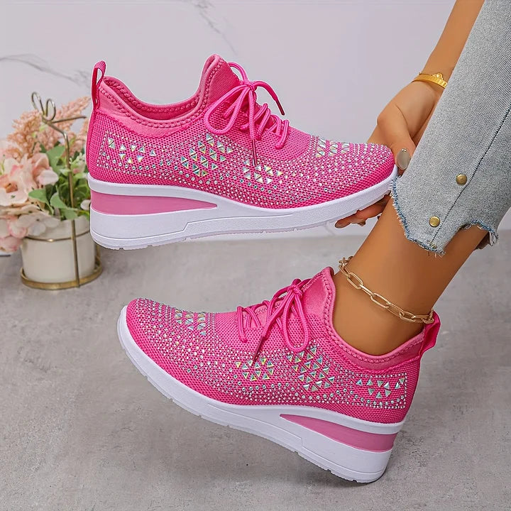 Hannah | Orthopedic Sneakers with Sparkling Rhinestones