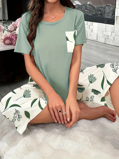 Kinsley - Comfortable Loungewear Set With Floral Print