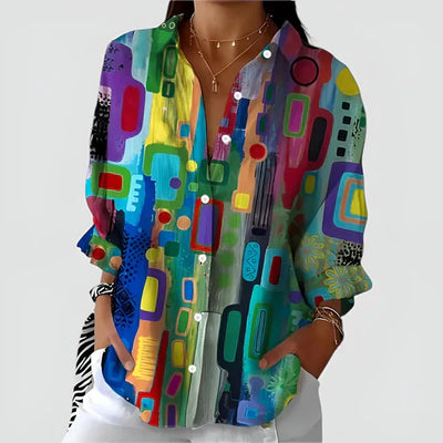 Maple™ - COLORFUL DESIGN BLOUSE WITH A MODERN TOUCH