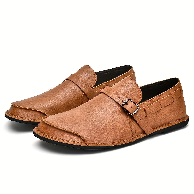 Diego Antonetti Monk Strap Leather Loafers
