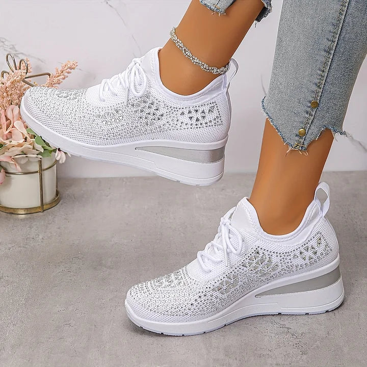 Hannah | Orthopedic Sneakers with Sparkling Rhinestones