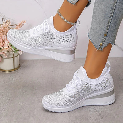 Hannah | Orthopedic Sneakers with Sparkling Rhinestones