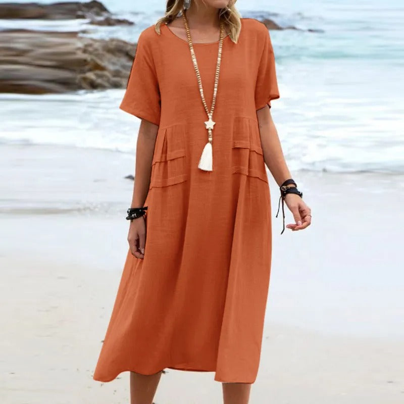Ellie | Breezy Pocketed Beach Dress