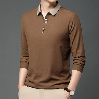 Barclay Premium Long Sleeve Waffle Polo