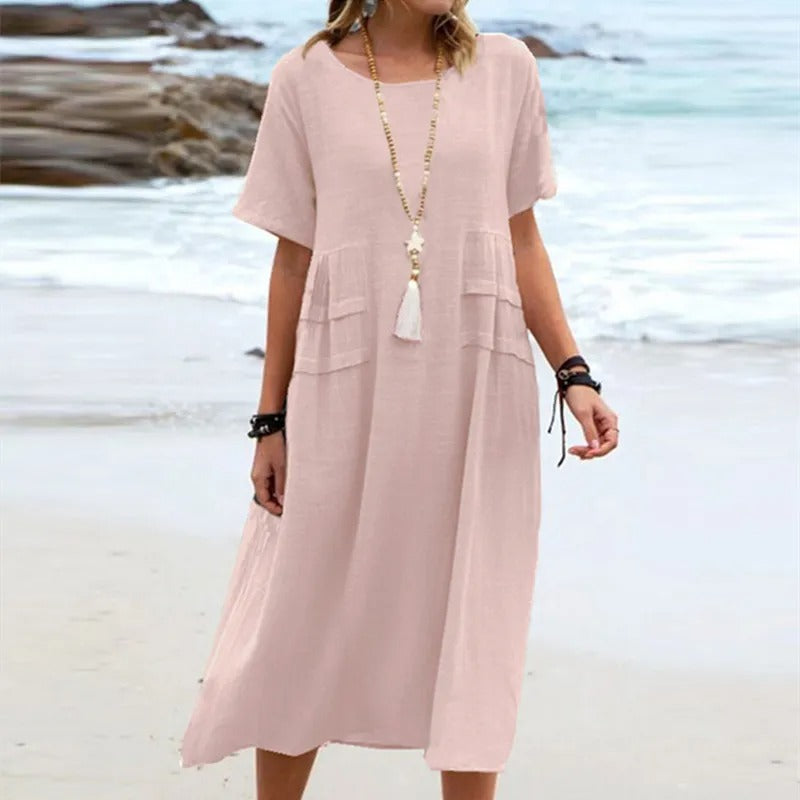 Ellie | Breezy Pocketed Beach Dress