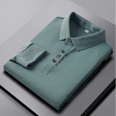Barcciano Premium Silk Long Sleeve Polo