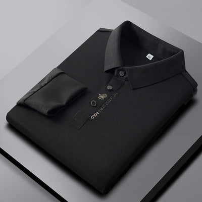 Barcciano Premium Silk Long Sleeve Polo