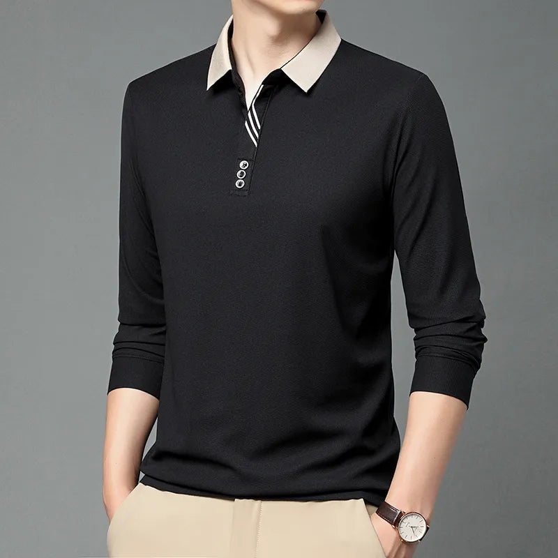 Barclay Premium Long Sleeve Waffle Polo