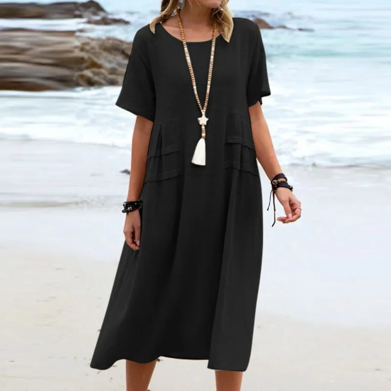 Ellie | Breezy Pocketed Beach Dress