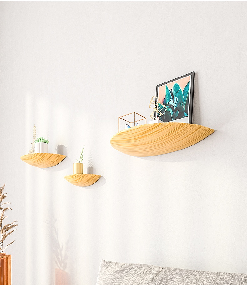 Vinthentic Semicircle Wood Wall Shelves