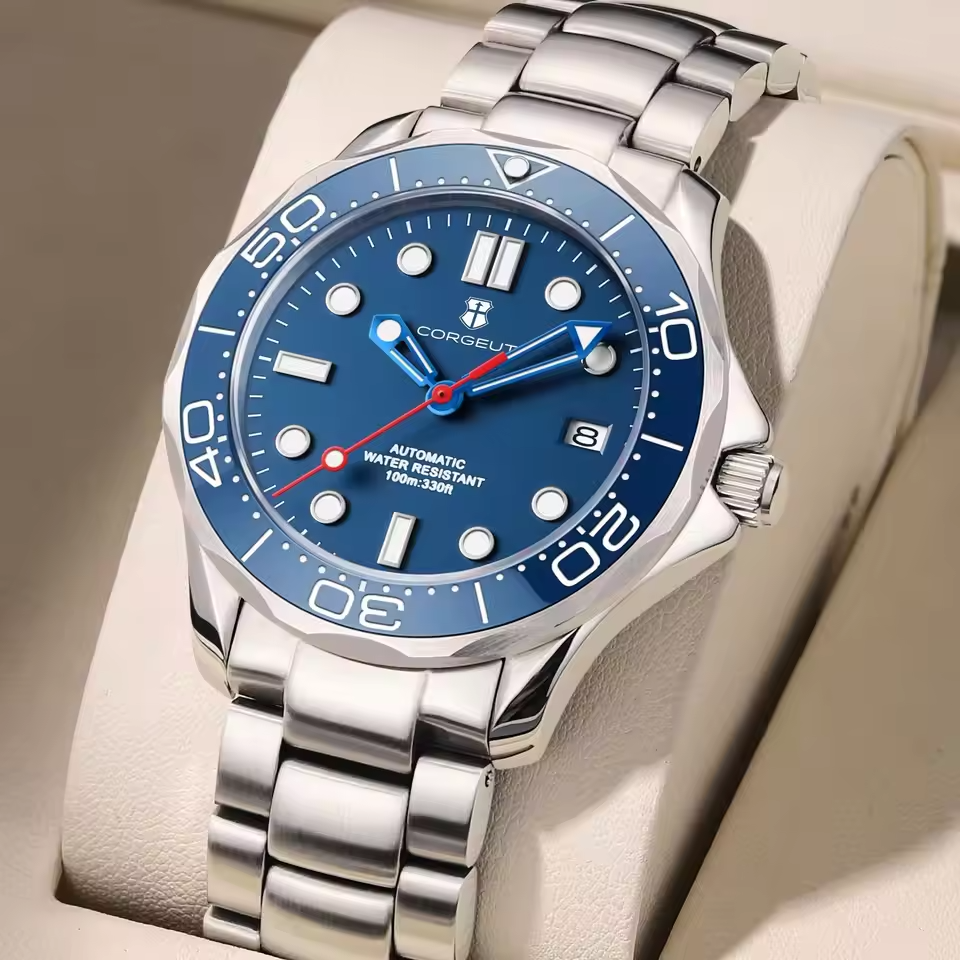 Casual Versatile Silver Mechanical Watch