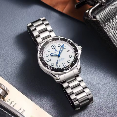 Casual Versatile Silver Mechanical Watch