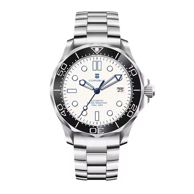 Casual Versatile Silver Mechanical Watch