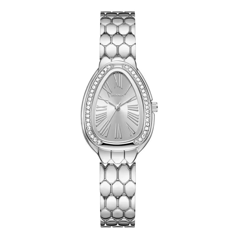 Fashionable Serpentine Quartz Watch