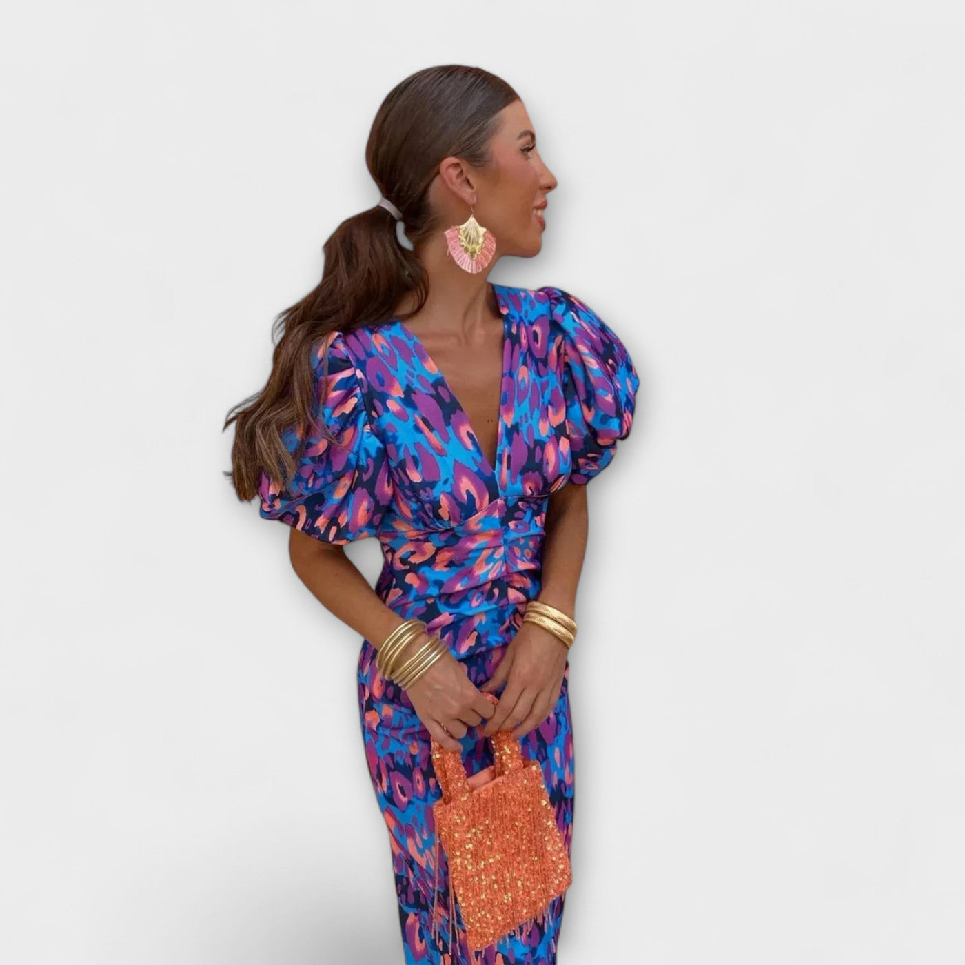 Emanuela - Vibrant Midi Dress