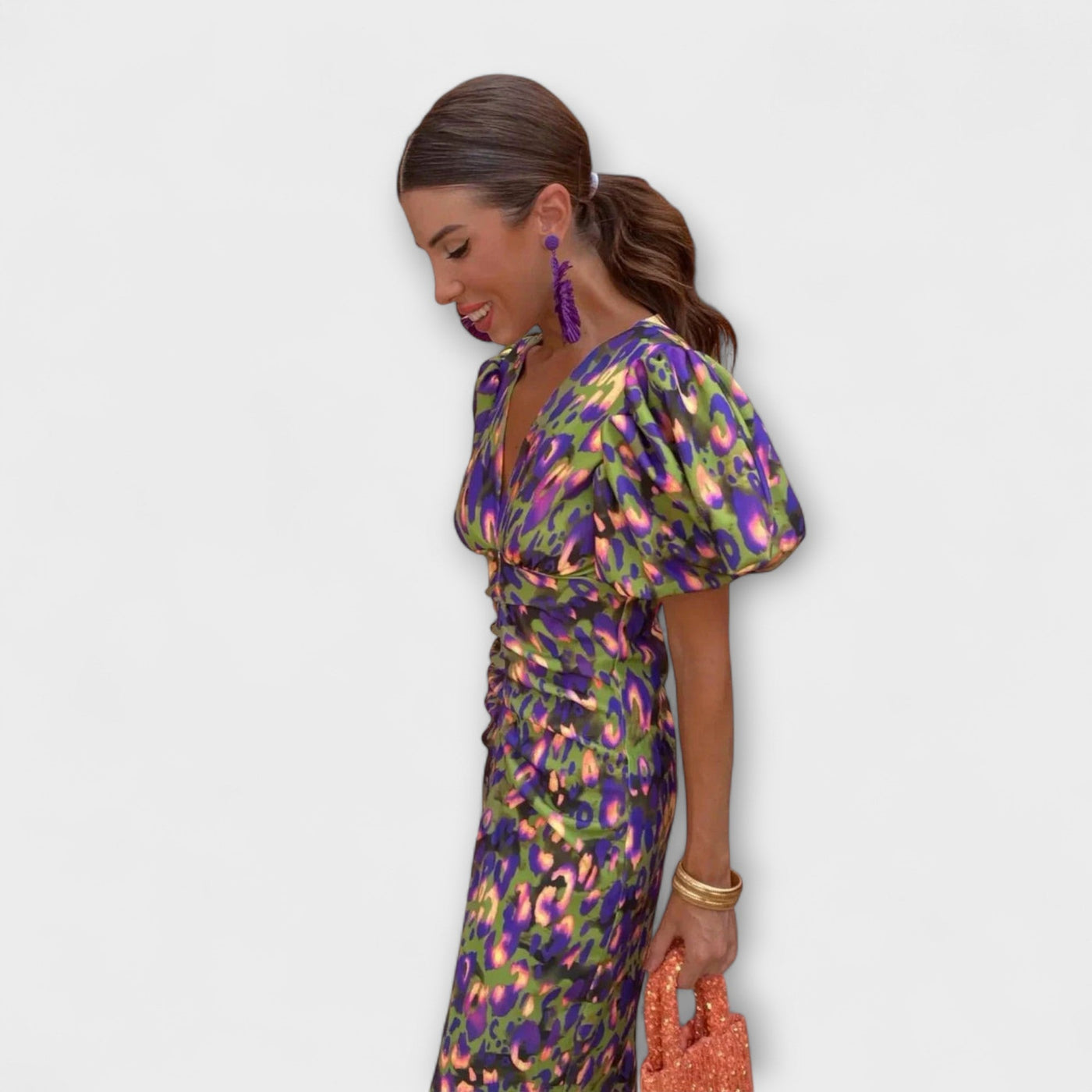 Emanuela - Vibrant Midi Dress