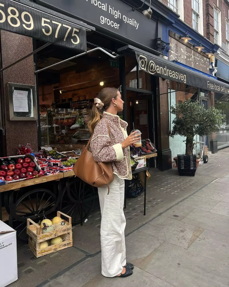 Layla™ - Modern Quilted Flower Print Jacket