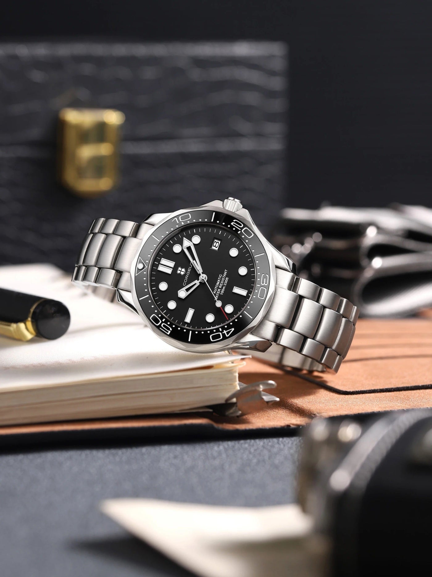 Casual Versatile Silver Mechanical Watch