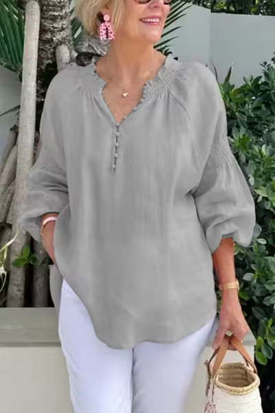 Avery™ - Casual V Neck Blouse