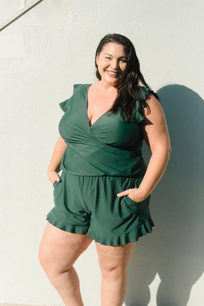 Agnieszka – Ruffled Swimsuit with Built-In Bust Support