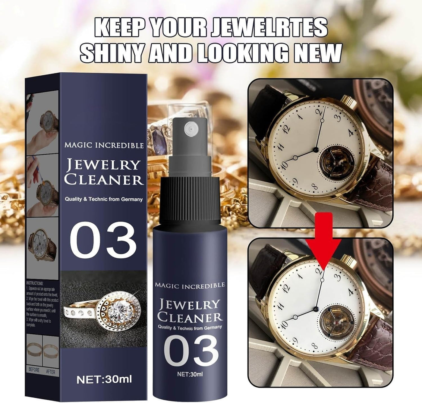 Anti-Tarnish Jewelry Cleaning Spray
