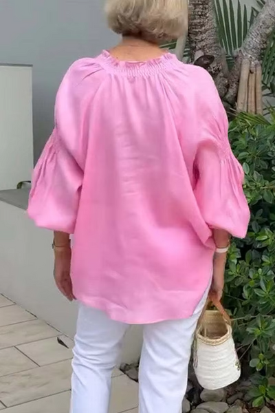 Avery™ - Casual V Neck Blouse