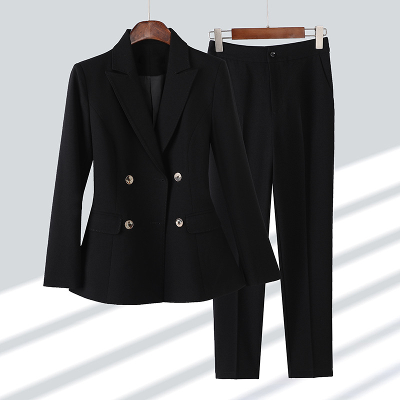 Aven - Classic 4-Button Blazer with Matching Pants Set
