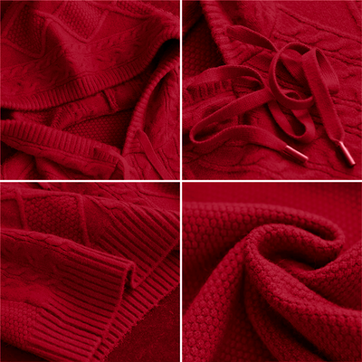 Mary - Jacquard Hooded Sweater